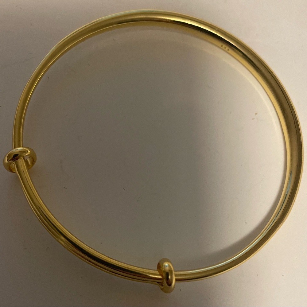 Bangle. Gold plated bracelet, women’s bangle, jewelry, gift ideas - Picture 2 of 2